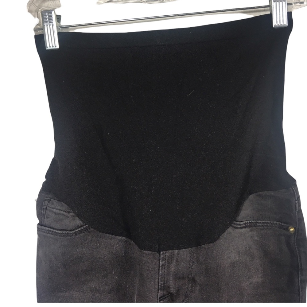 Frame Denim Dark Indigo Maternity Ankle Jeans - Picture 6 of 10